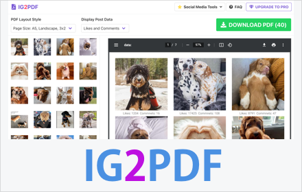 IG2PDF - Save Instagram Post to PDF File Preview image 0