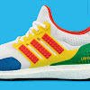 ultraboost dna x lego colors footwear white / red / shock blue