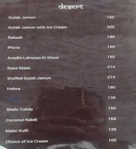 Kadar Khan's Sheesha menu 7