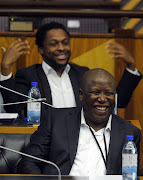 A happy Julius Malema. He is said to be tying the knot to his girlfriend, Mantwa Matlala this December.