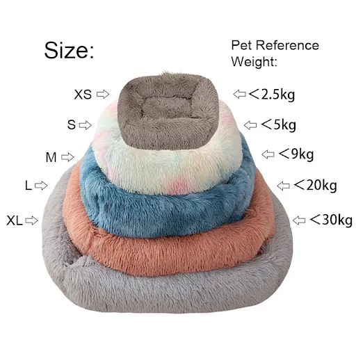 Rectangle Plush Dog Bed Small Medium Big Pet Cat Dog Bed Soft Washable Winter Warm Mat Cat Cushion Pet Puppy Kennel Acce
