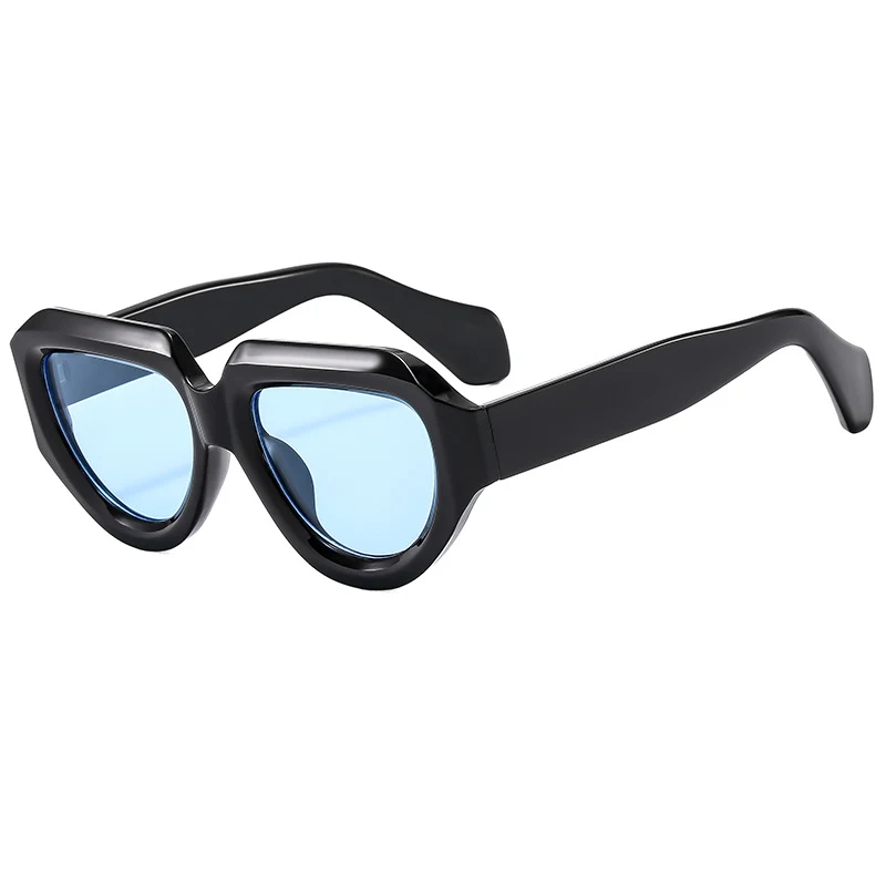 Gafas de sol irregulares de hombre estilo Hip Hop alta sensibilidad para un look urbano audaz y protección ocular superior.