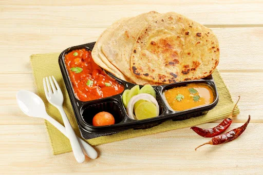 Jeera Daal Tadka with Rajma Paratha