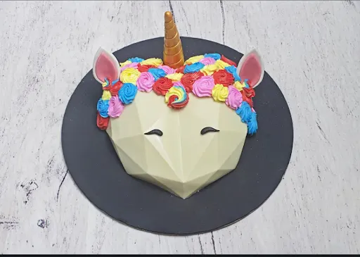 Unicorn Heart Shape Pinata Cake