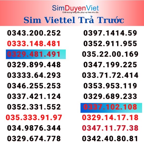 Sim Viettel Trả Trước Số Đẹp Tom690 Gọi Siêu Rẻ 690Đ/Phút