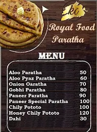 Royal Food Paratha menu 1