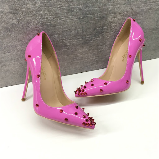 Title 7, Riveted French Girls High Heels, offering eleg...