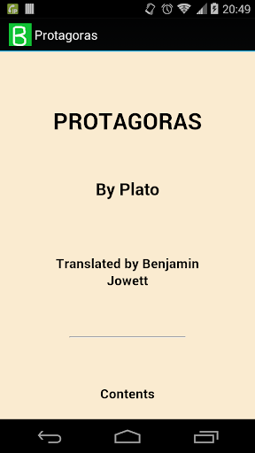 Protagoras by Plato