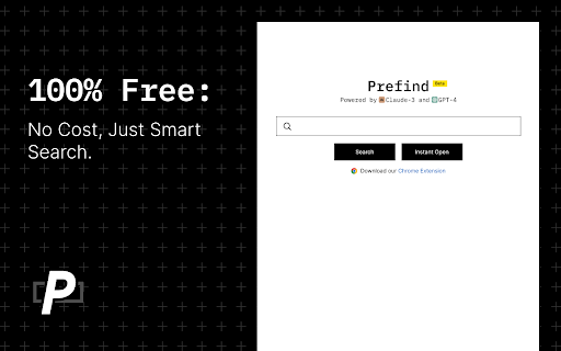 Prefind - Your AI Search powered by Claude-3 & GPT-4