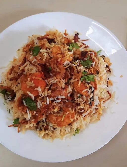 Handi Prawns Biryani