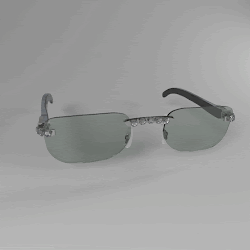 Iced Out Rimless Buffalo Carties