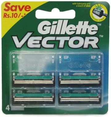 Gillette Vector Cartridges - 4 pcs