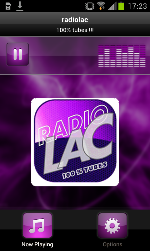 Android application radiolac screenshort