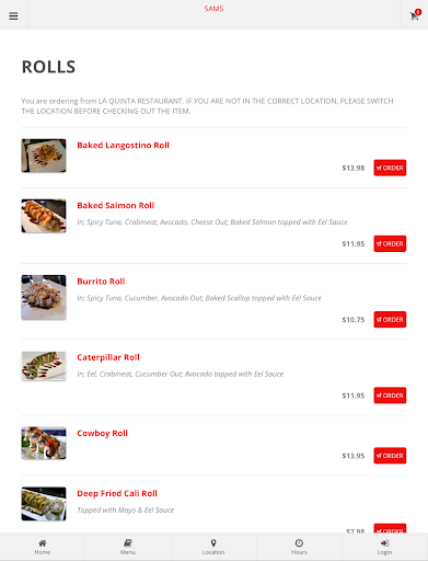 SAMS Sushi La Quinta