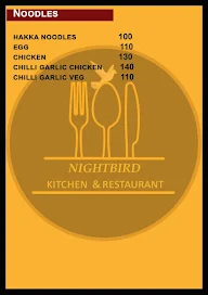 Nightbird Kitchen And Restaurant menu 5