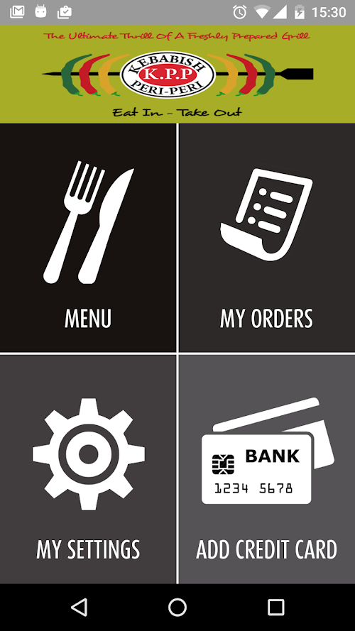 Android application Kebabish Peri Peri UK screenshort