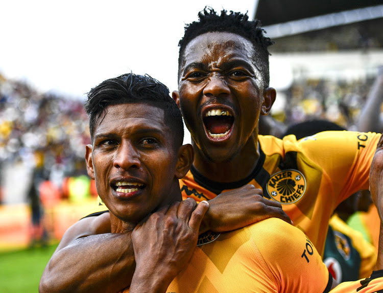 Edson Castillo of Kaizer Chiefs celebrate after scoring a goal during the MTN8 match between Cape Town City FC and Kaizer Chiefs at Athlone Stadium in Cape Town, August 13 2023. Picture: ASHLEY VLOTMAN/GALLO IMAGES