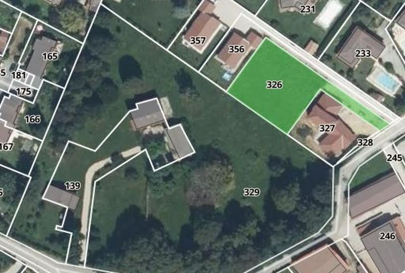  Vente Terrain à bâtir - 1 212m² à Bressolles (01360) 