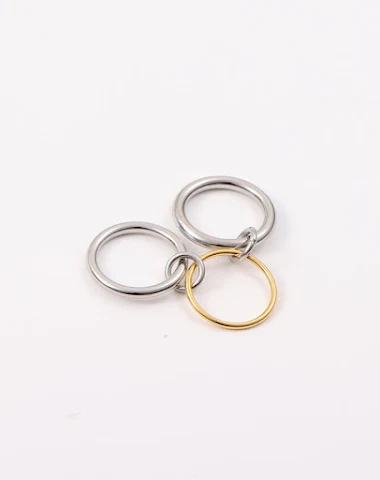 Anillo a juego de tres anillos elec - 1
