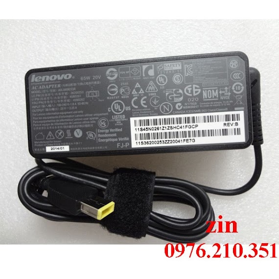 Sạc Laptop Lenovo 20V - 3.25A Usb 65W