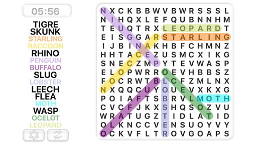 Word Search Games in english screenshots 6