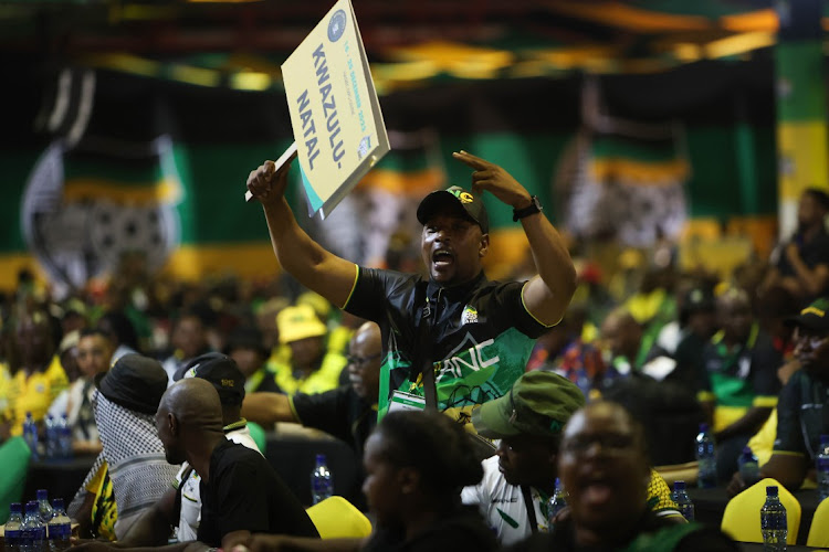 KwaZulu-Natal delegates heckle party president Cyril Ramaphosa as he delivers his political report at Nasrec in Johannesburg, December 16 2022. Picture: ALAISTER RUSSELLSUNDAY TIMES