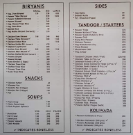 Borivali Biryani Centre menu 1