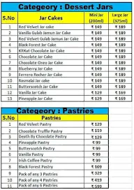 CakeZone menu 3