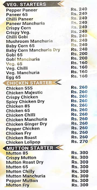 King Khaja Hotel menu 1