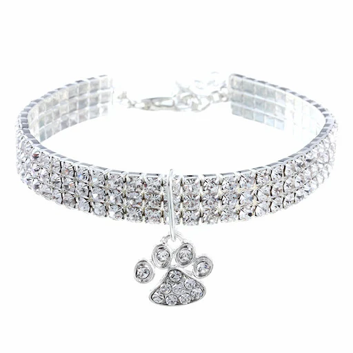 Bling Cat Collar Rhinestone Puppy Small Dogs Collars Diamond Cat Necklace Colorful Puppy Collar Pet Supplies Dog Accesso