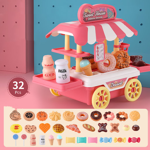 Title 9, Childrens Simulation Kitchen Food Truck Set. B...