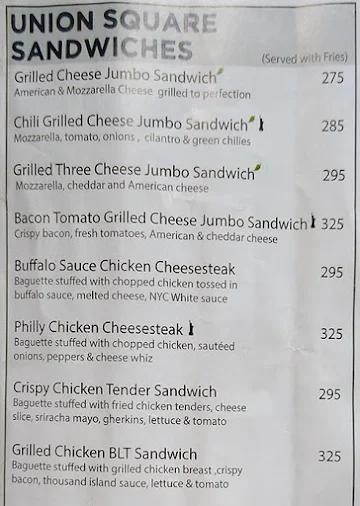 Hot Sauce menu 