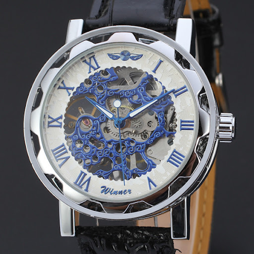 Title 2, Hollow Mechanical Watch Mens and Womens Watch...