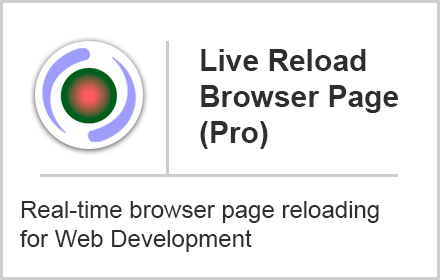 Live Reload Browser Page (Pro) small promo image