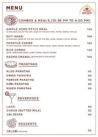 Chaat Aangan menu 2