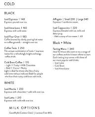 Blue Tokai Coffee Roasters menu 2