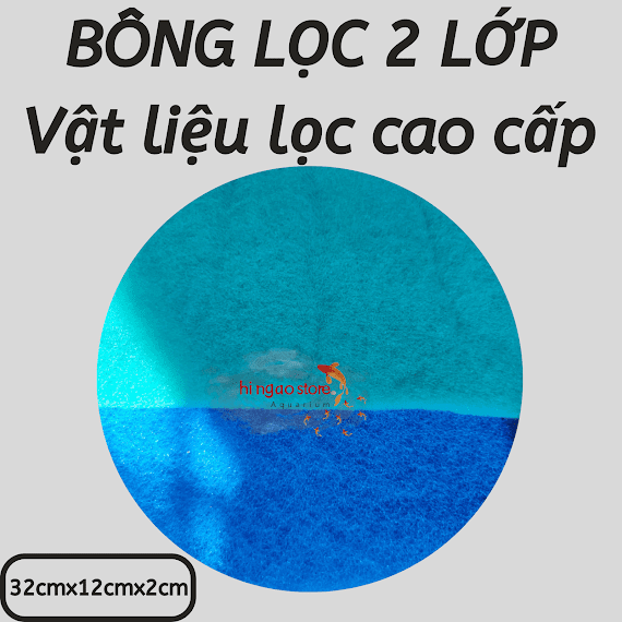 Bông Lọc 2 Lớp Lọc Nước Hồ Cá (Màu Sắc Sẽ Thay Đổi Theo Từng Đợt Hàng) - Vật Liệu Lọc Cao Cấp - Hingaostore.