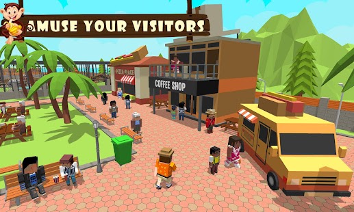 Kebun Binatang: Blocky World Construction & Builde 1.0 APK + Mod (Uang yang tidak terbatas) untuk android