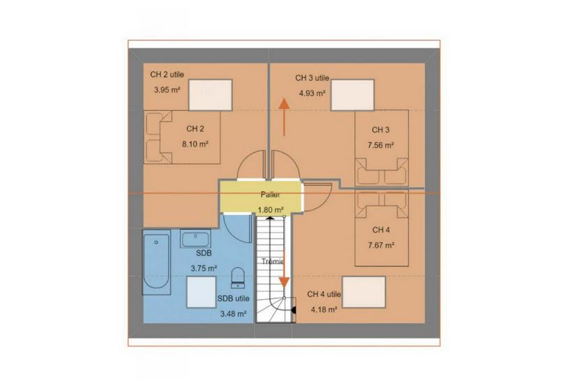  Vente Terrain + Maison - Terrain : 272m² - Maison : 75m² à La Fresnais (35111) 