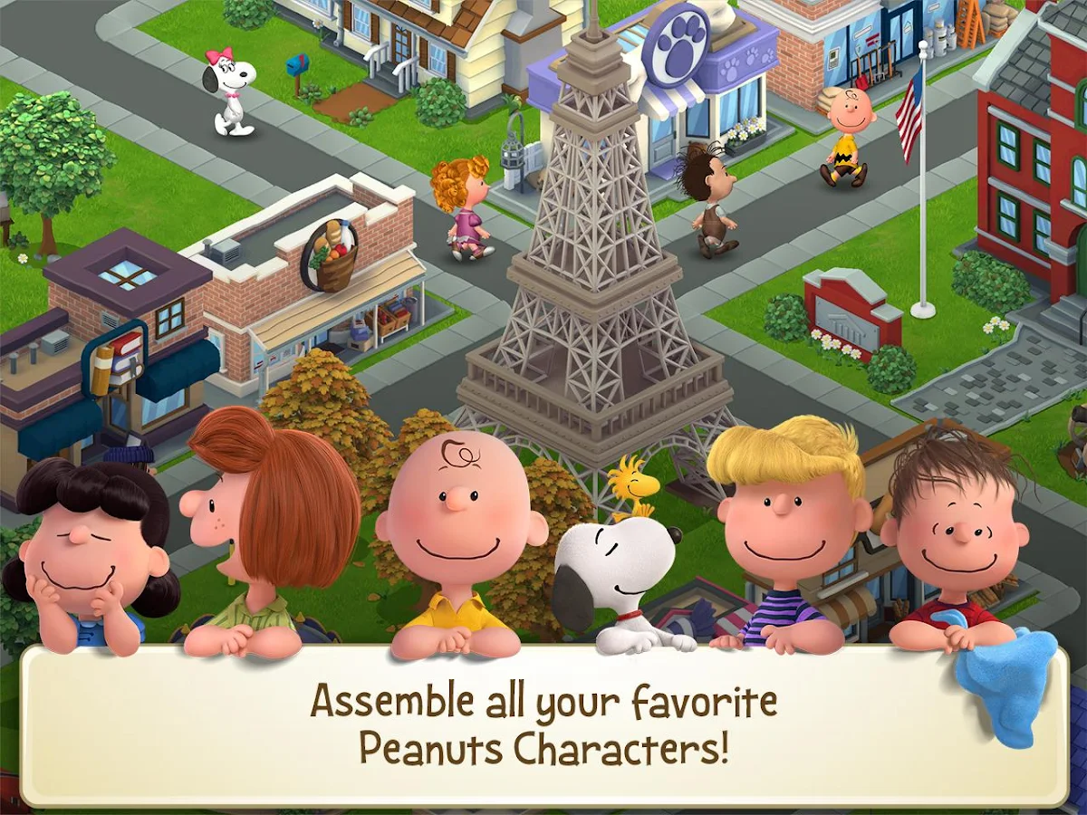   Peanuts: Snoopy's Town Tale: captura de tela 