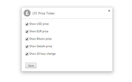 LTC Price Ticker