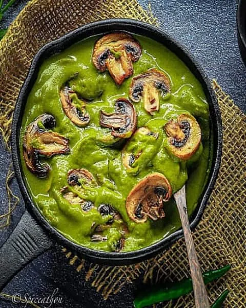 Palak Mushroom