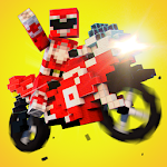 Cover Image of Herunterladen Blocky Super Bike Race Game: Motorrad-Herausforderung  APK