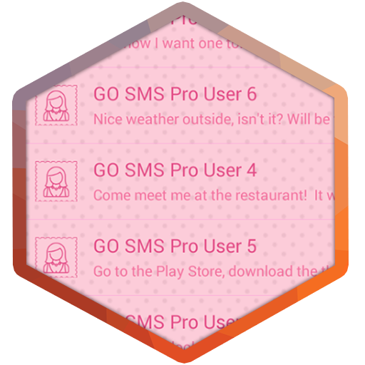 Pink GO SMS Theme 個人化 App LOGO-APP開箱王
