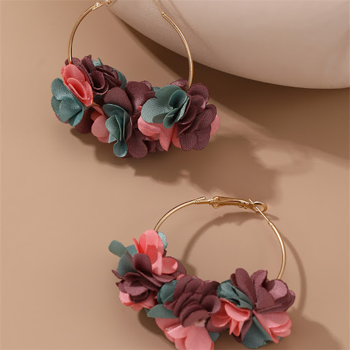 Title 7, Japanese And Korean Gradient Petal Earrings For...