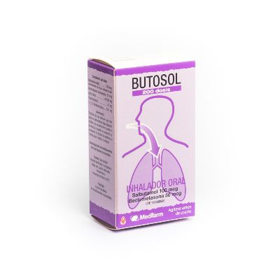 //Butosol 100mcg-50mcg 200dosis Salbutamol-Beclometasona Medifarm    