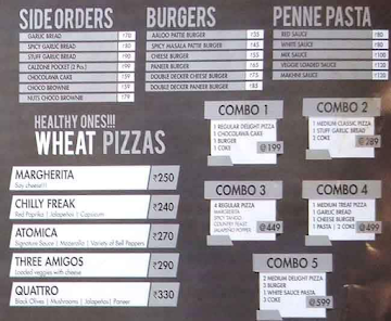 Pizza Workshop menu 