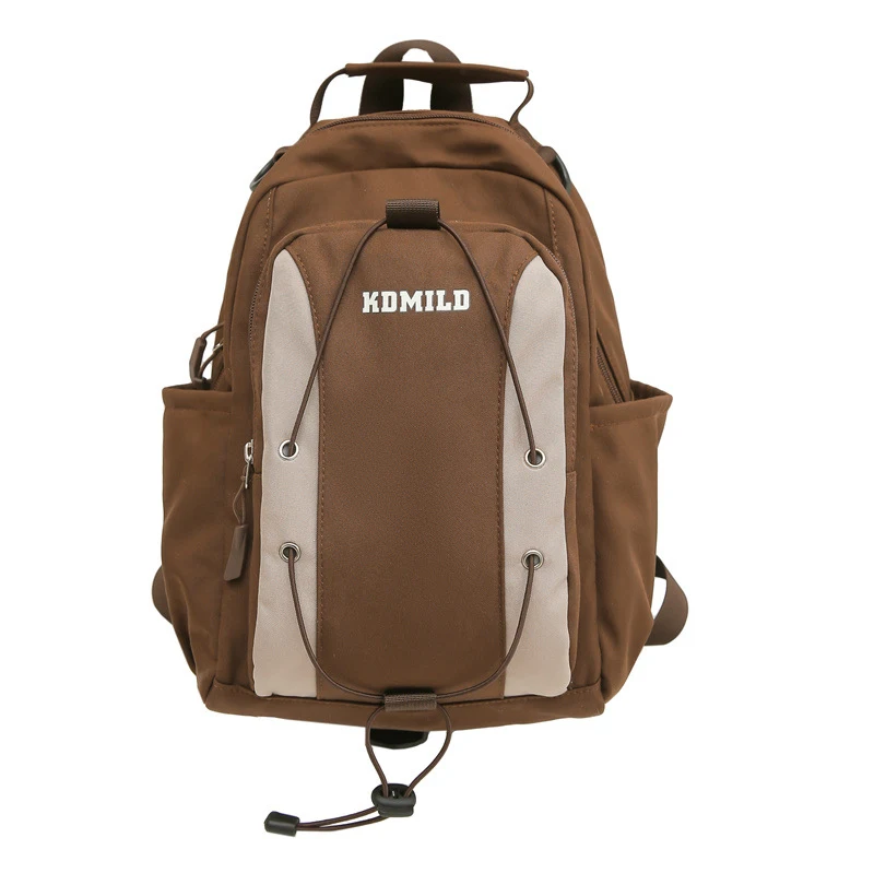 Sac à dos à cordon minimaliste et polyvalent, style campus. Parfait pour l'université, fonctionnel, léger et idéal pour les étudiants et l'usage quotidien.