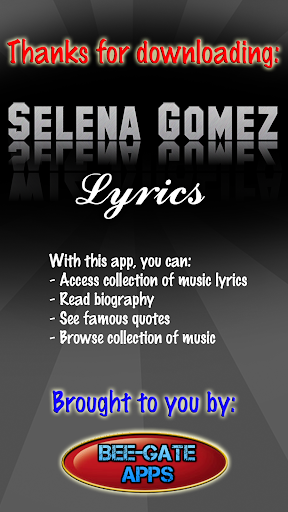 Selena Gomez Lyrics