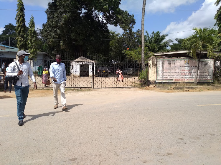 The Port Reitz Hospital in Changamwe where a victim of police brutality is admitted.